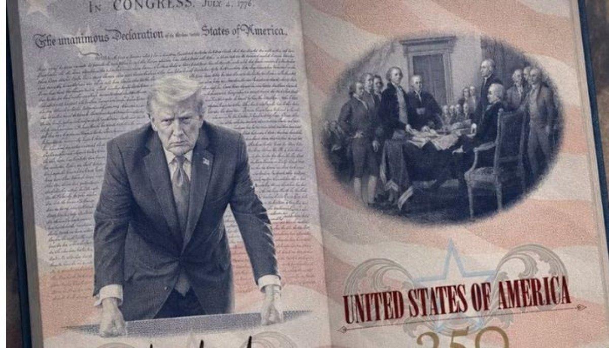 Trump debuts passport featuring his own portrait ahead of America's 250th anniversary