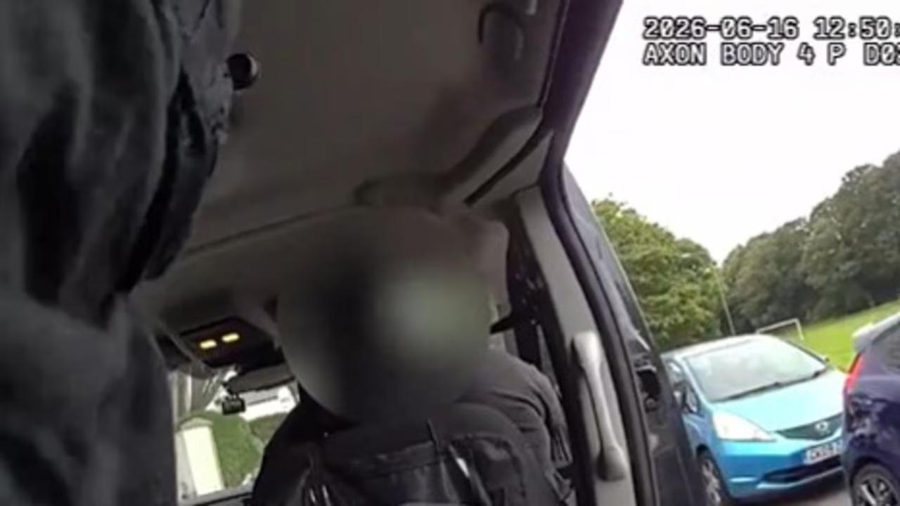 Van driver stops to help armed police catch a suspect in Kent