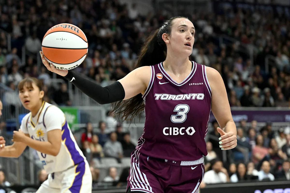 Tempo's Marina Mabrey ties WNBA records with 53 points and 9 3-pointers in rout of Sparks